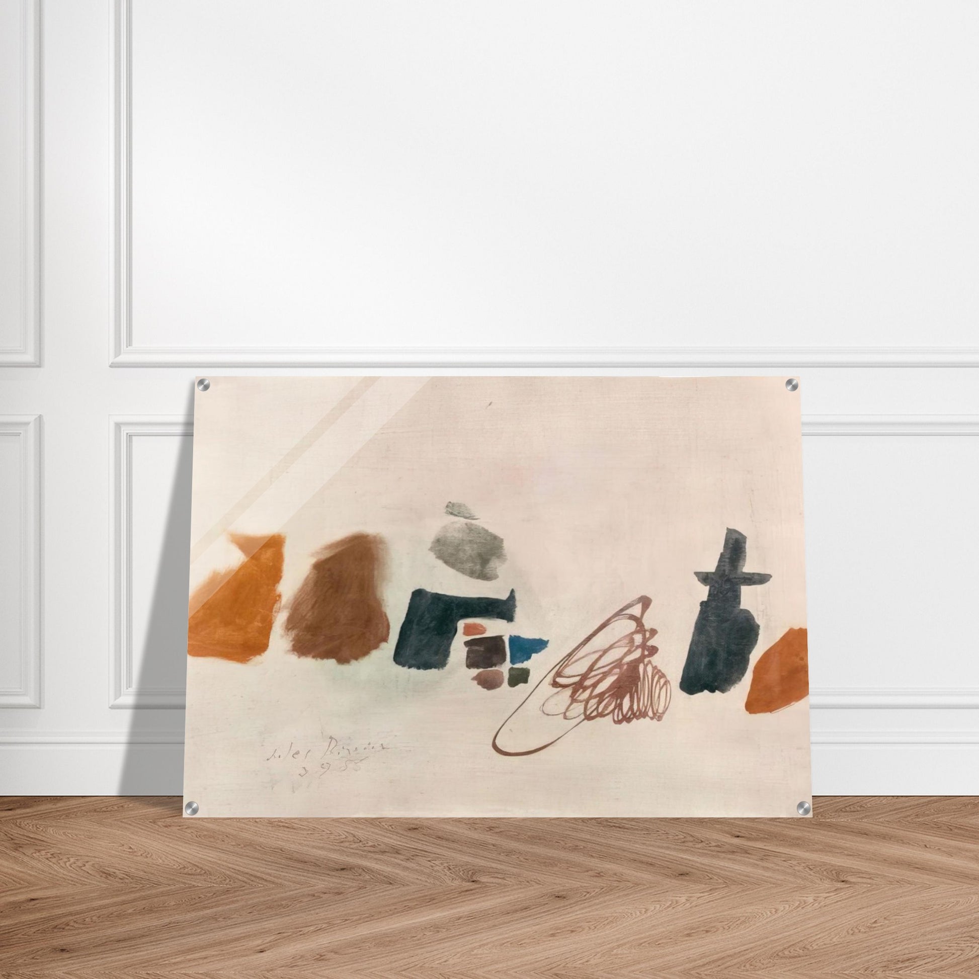 3.9.56 II - 1956 - Julius Bissier Acrylic Print - 70x100 cm / 28x40″ inches | Julius Bissier Wall Art | Julius Bissier Prints