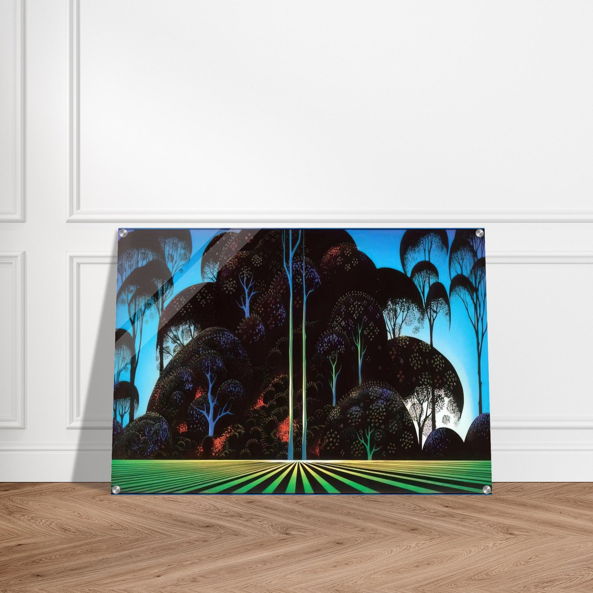 Forest Bouquet - Eyvind Earle Acrylic Print - 70x100 cm / 28x40″ inches | Eyvind Earle Wall Art | Eyvind Earle Prints