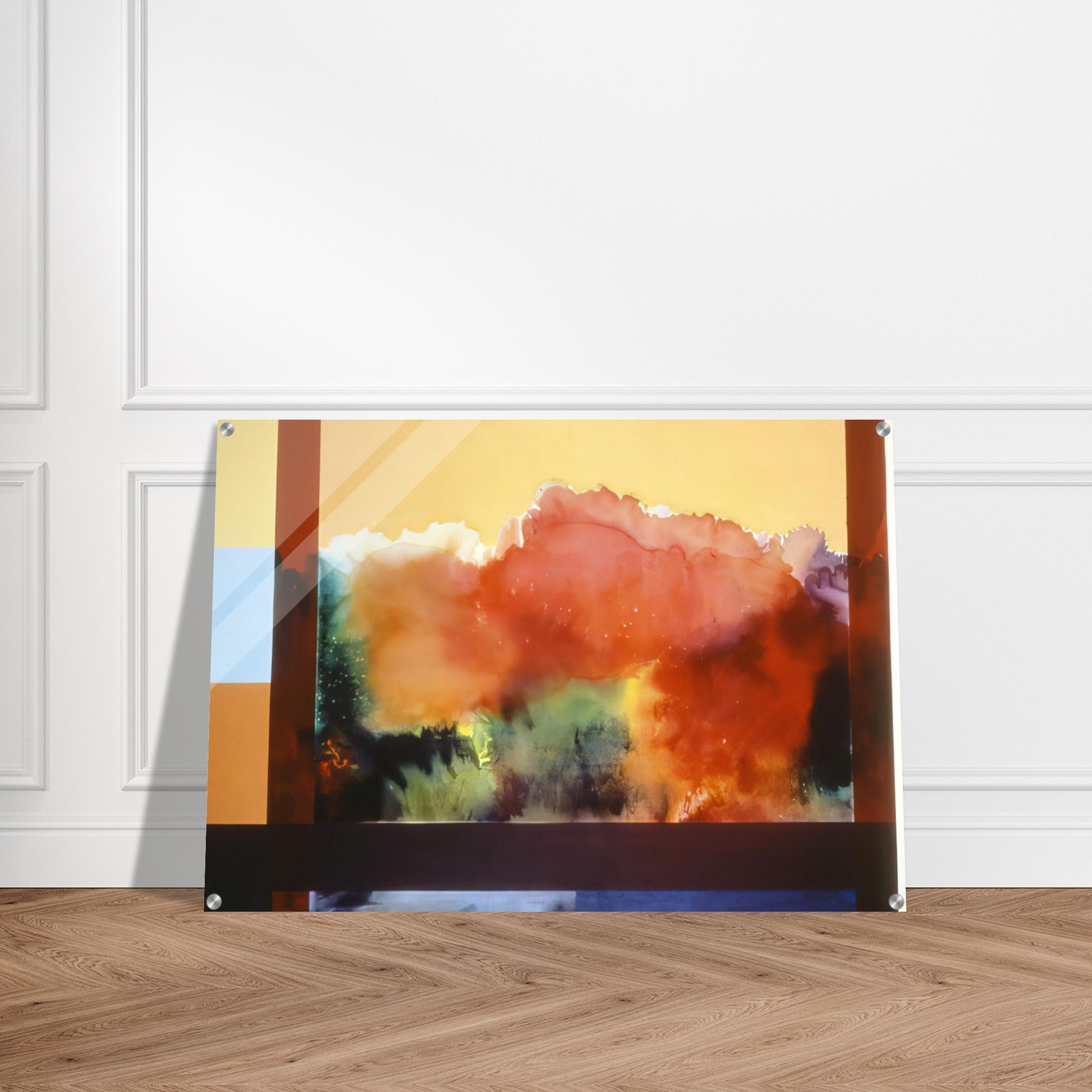 For The Gypsy and His Daughter - 1985 - Ronnie Landfield Acrylic Print - 70x100 cm / 28x40″ inches | Ronnie Landfield Wall Art | Ronnie Landfield Prints