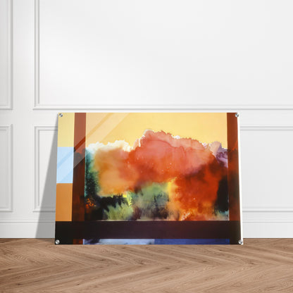 For The Gypsy and His Daughter - 1985 - Ronnie Landfield Acrylic Print - 70x100 cm / 28x40″ inches | Ronnie Landfield Wall Art | Ronnie Landfield Prints