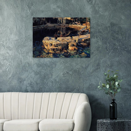 San Vigilio, Lake Garda - John Singer Sargent Brushed Aluminum Print - 70x100 cm / 28x40 inches | John Singer Sargent Aluminum Print | John Singer Sargent Prints