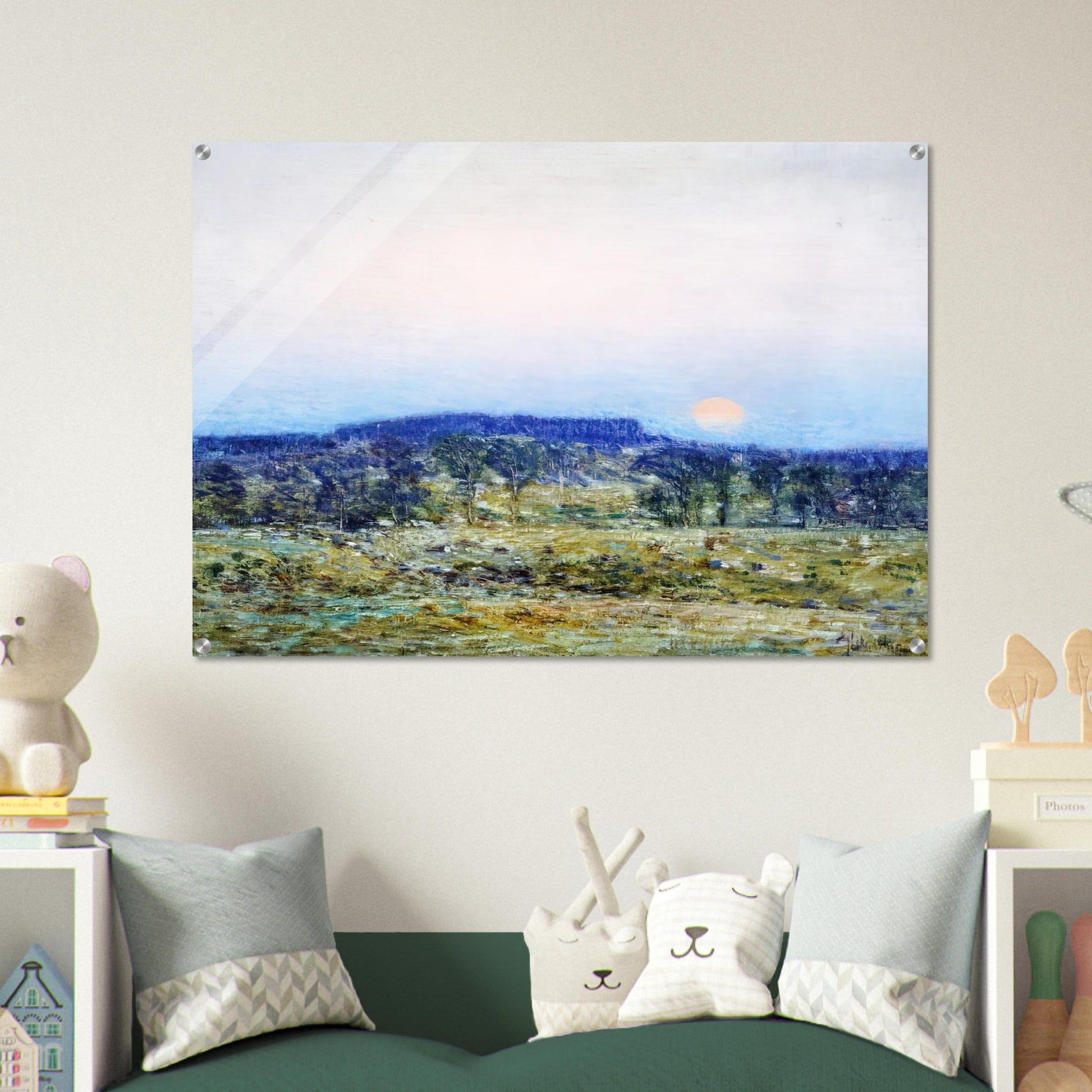 September Moonrise - Childe Hassam Acrylic Print - 70x100 cm / 28x40″ inches