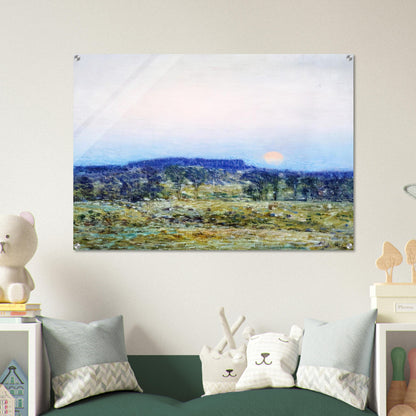 September Moonrise - Childe Hassam Acrylic Print - 70x100 cm / 28x40″ inches