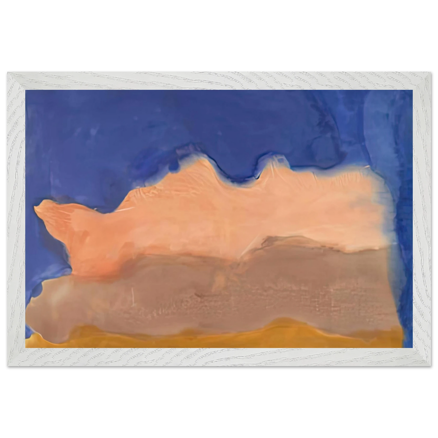 Helen Frankenthaler - Moontide, 1968- Wall Art - 60x80 cm / 24x32 inches - Premium Wooden Framed Poster With Fine Art Paper - Black frame