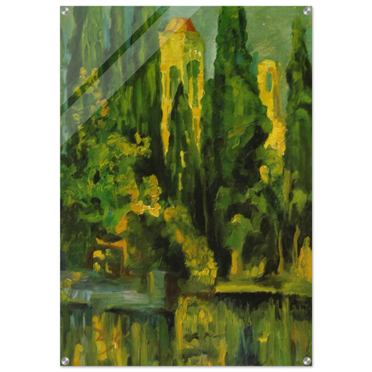 VILABERTRIN CHURCH TOWER 1919 - Salvador Dali Acrylic Print - 70x100 cm / 28x40″ inches