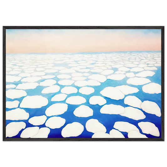 Sky Above the Clouds II - Georgia OKeeffe 70x100 cm / 28x40 inches Framed Art Print – Black Wooden Frame