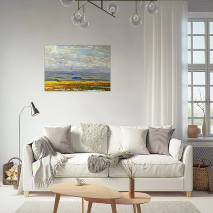 Oregon Landscape - Childe Hassam Brushed Aluminum Print - 70x100 cm / 28x40 inches | Childe Hassam Aluminum Print | Childe Hassam Prints