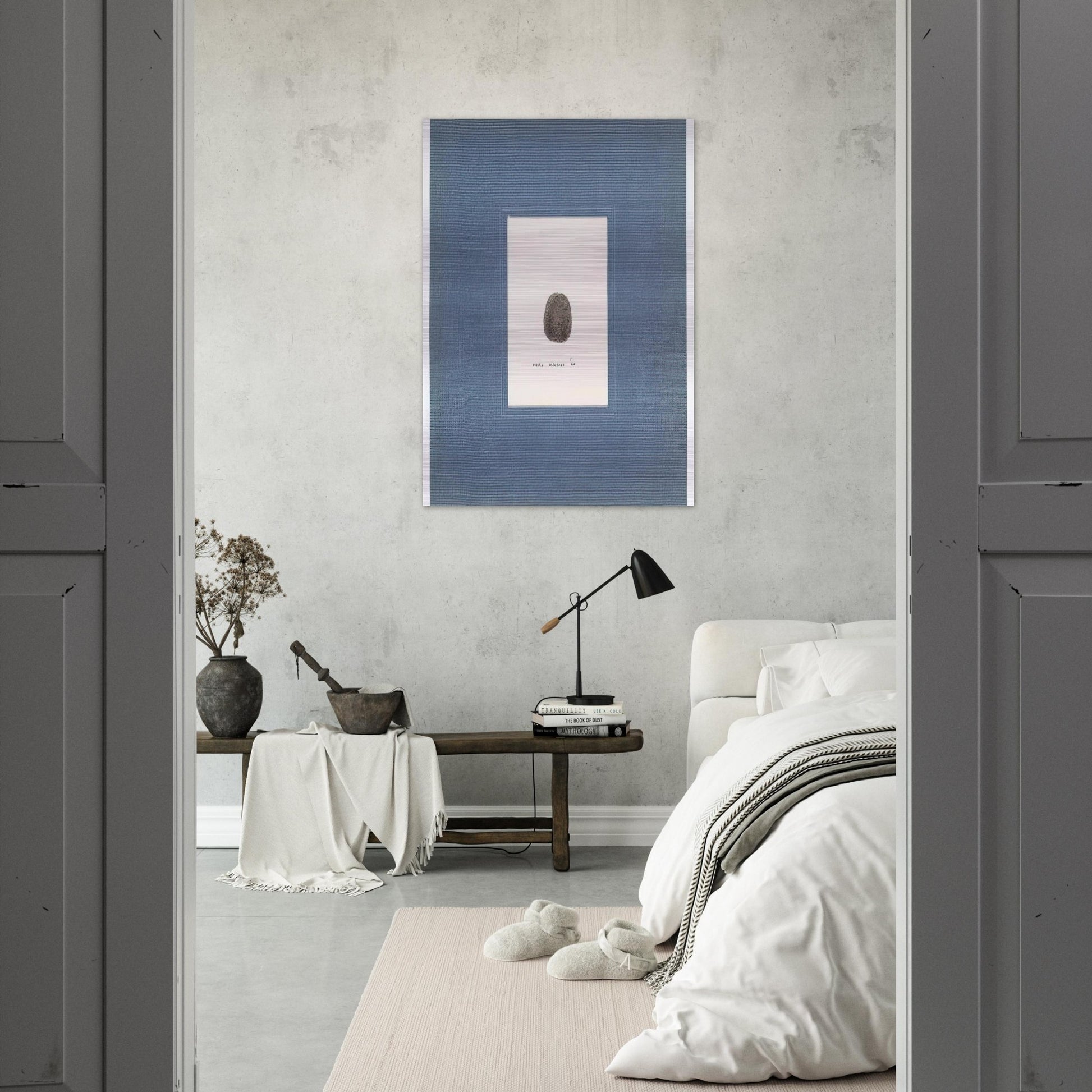 Thumbprint - 1960 - Piero Manzoni Brushed Aluminum Print - 70x100 cm / 28x40 inches | Piero Manzoni Aluminum Print | Piero Manzoni Prints