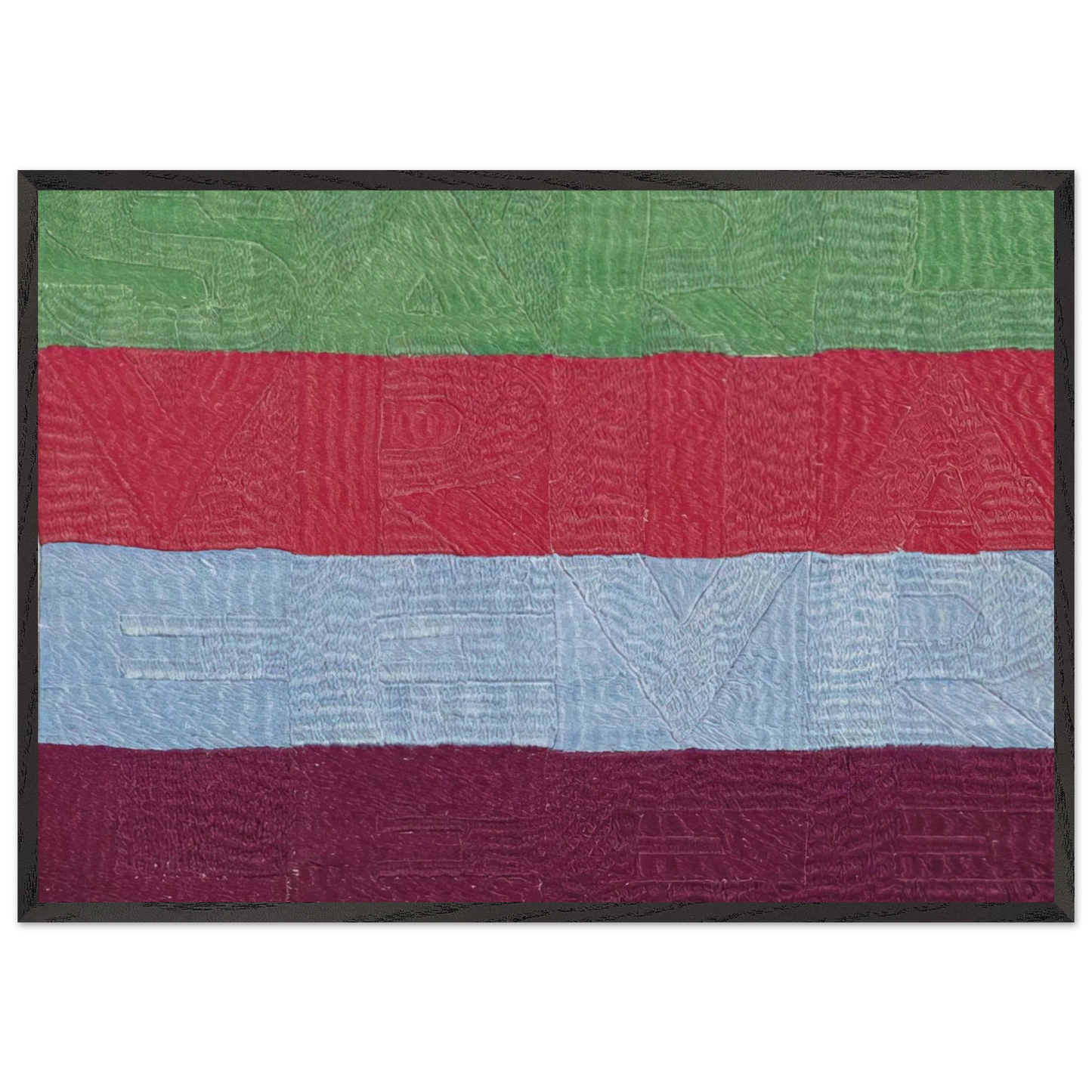 SVELARE E RIVELARE 1990 - Alighiero Boetti Framed Art Print – Black Wooden Frame - Default Title - -Framed Art Print