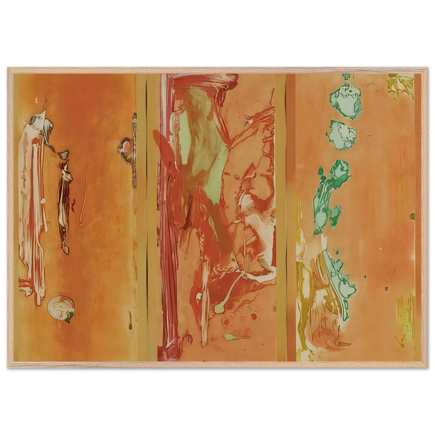 Helen Frankenthaler - Gateway - 1988 Wall art - A2 (42 x 59.4  cm) - Premium Wooden Framed Poster With Fine Art Paper - Black frame