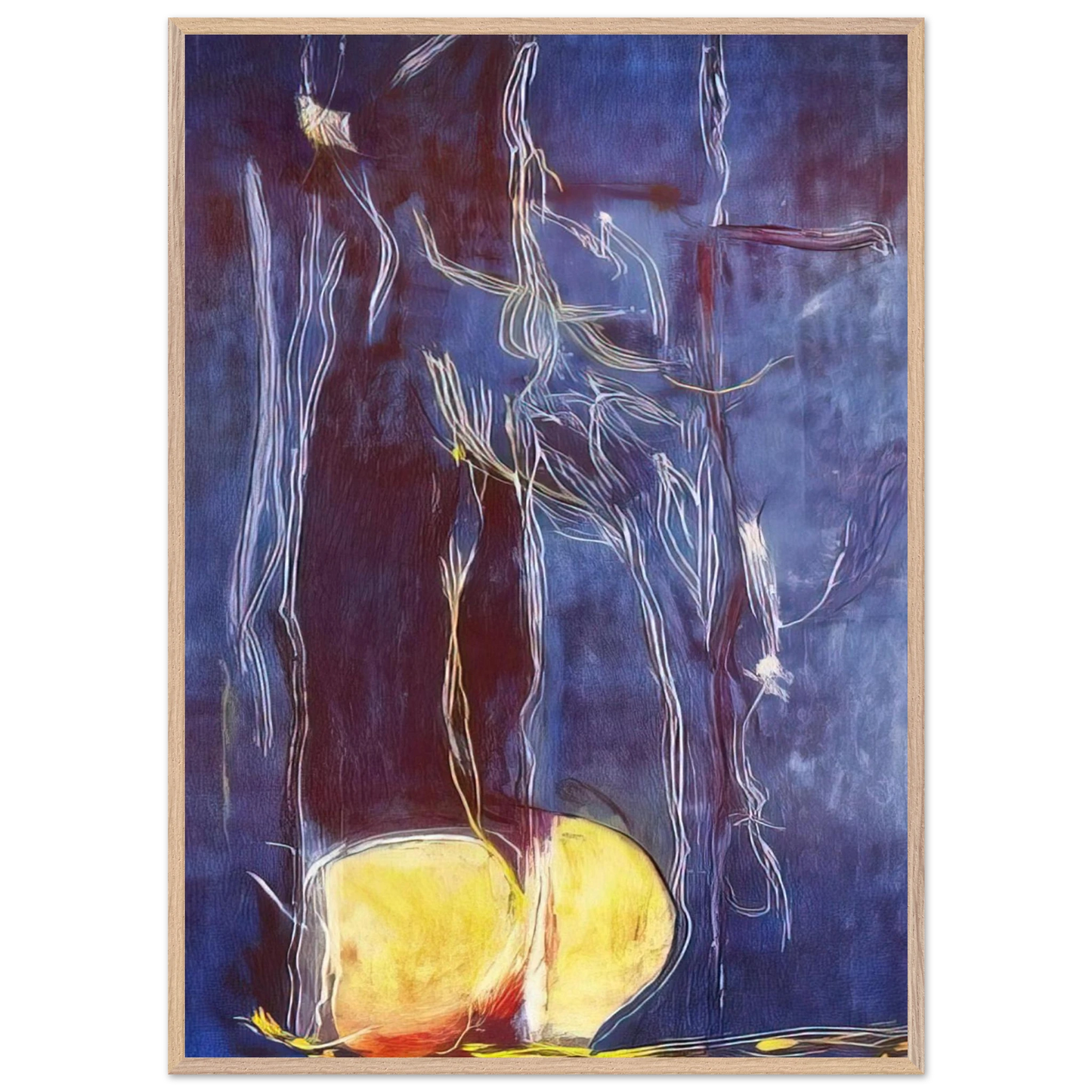 Helen Frankenthaler - All About Blue - 1994 Wall art - 27x35 cm / 11x14 inches - Fine Art Poster - -
