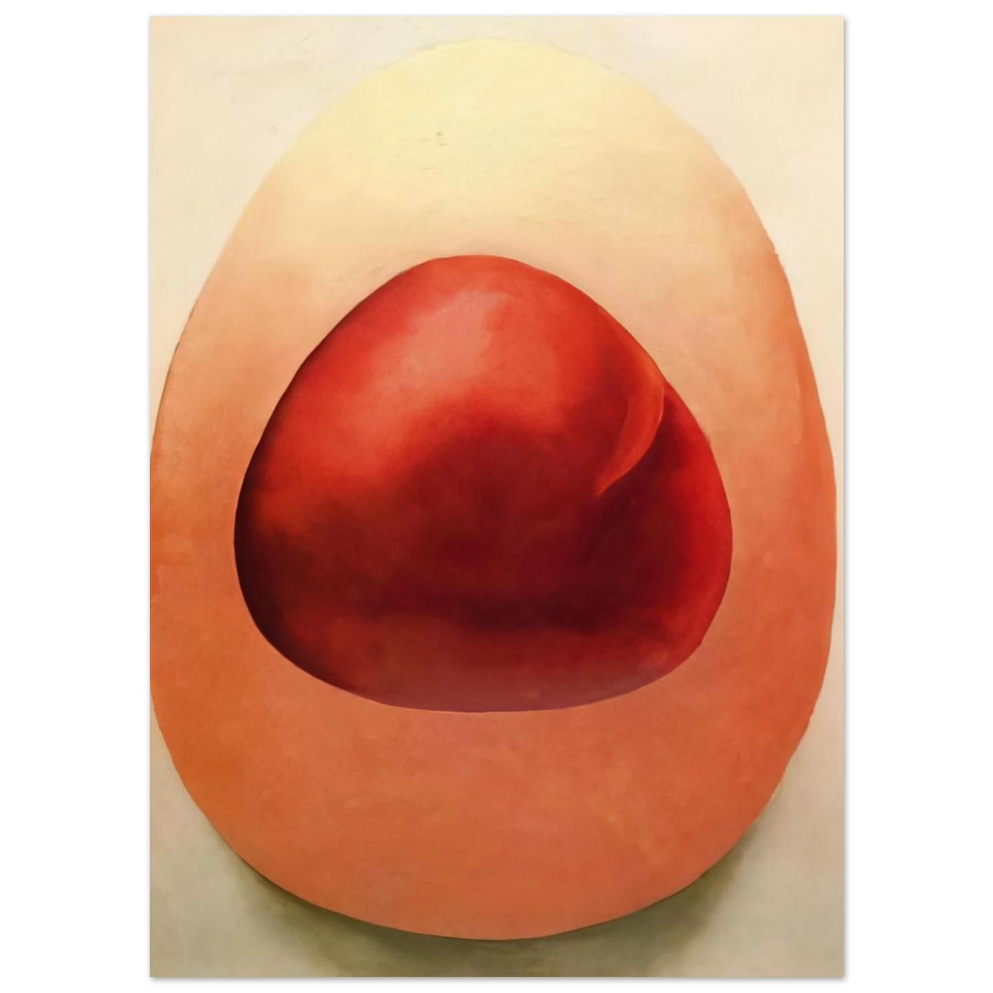 Georgia O'Keeffe - Red and Pink Rocks Fine Art Poster - 75x100 cm / 30x40 inches