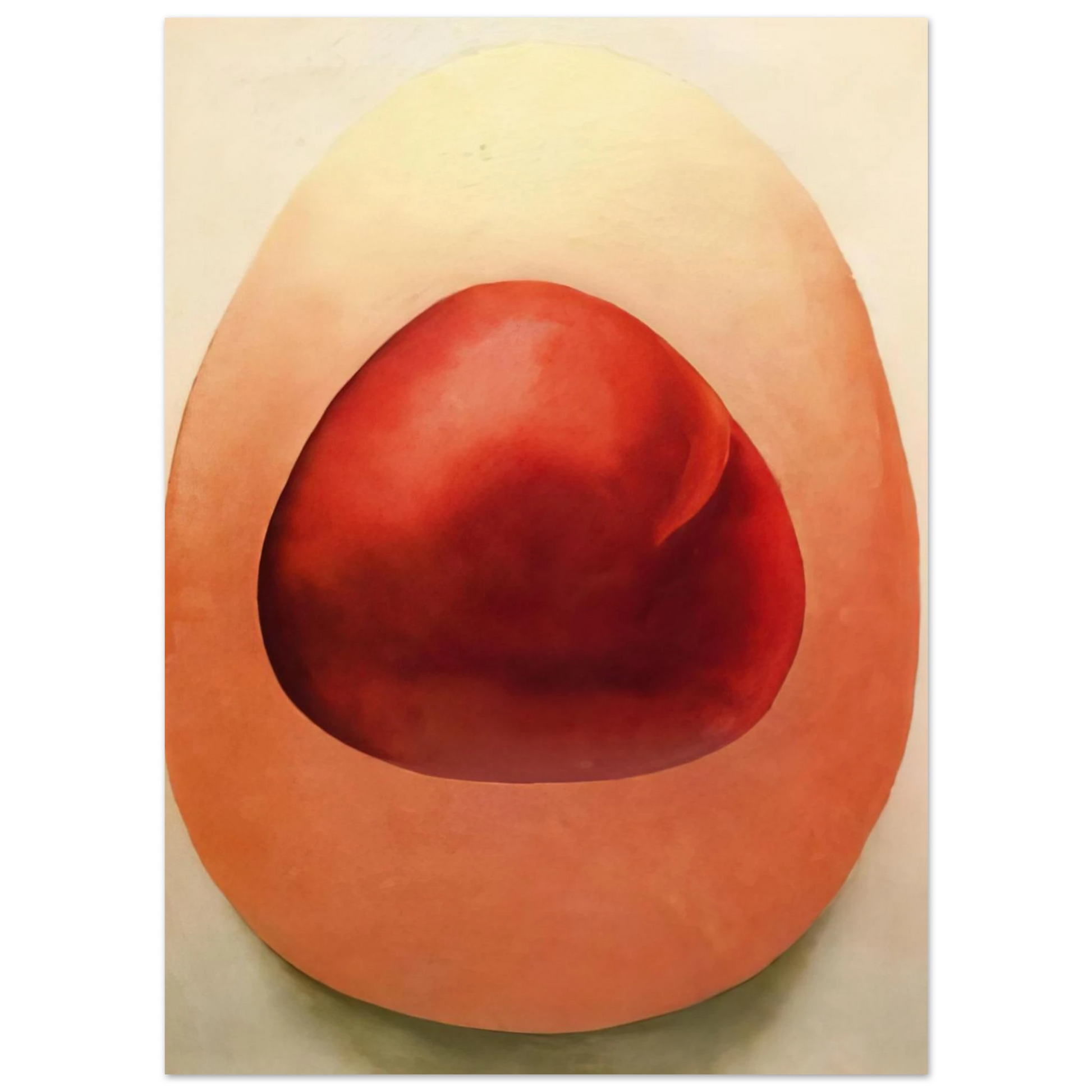 Georgia O'Keeffe - Red and Pink Rocks Fine Art Poster - 75x100 cm / 30x40 inches