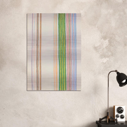 Royal Curtain - 1980 - Gene Davis Brushed Aluminum Print - 70x100 cm / 28x40 inches | Gene Davis Aluminum Print | Gene Davis Prints