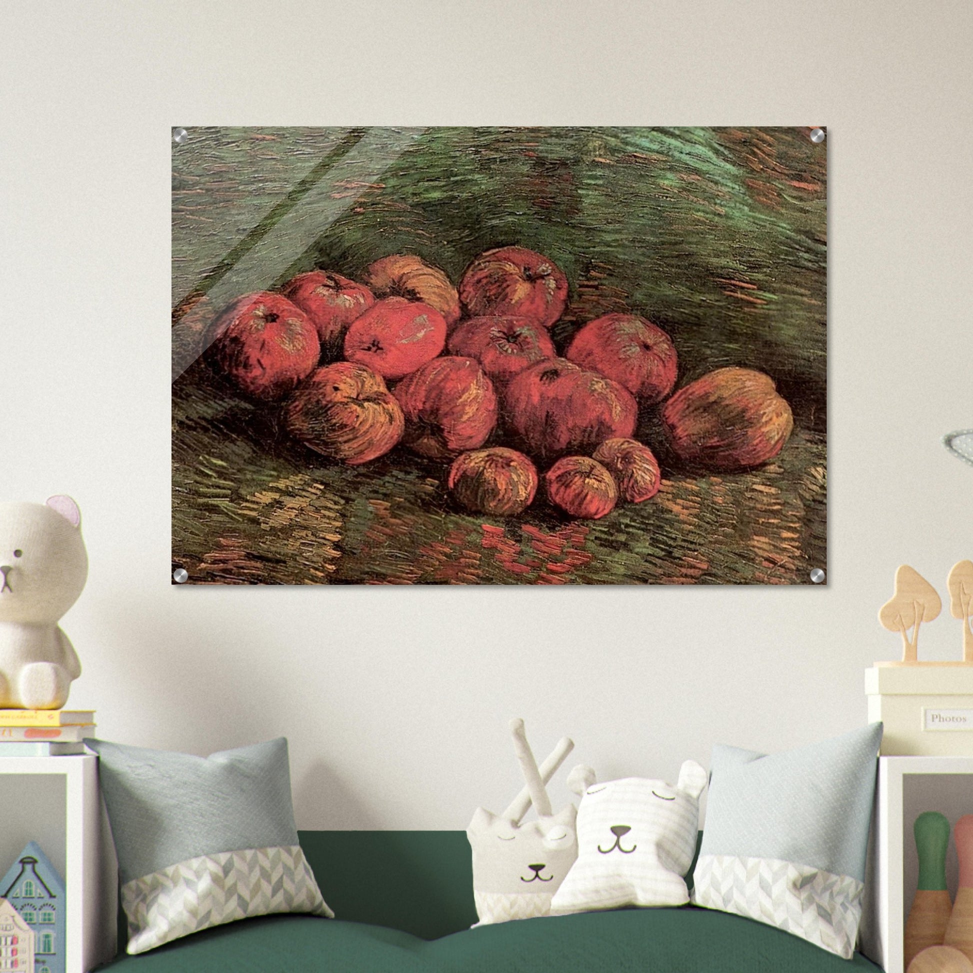 Still Life with Apples - Vincent van Gogh Acrylic Print - 70x100 cm / 28x40″ inches