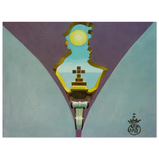 Salvador Dali - HOMAGE TO RAIMUNDUS LULLUS DESIGN FOR A CEILING PAINTING Fine Art Poster - Default Title