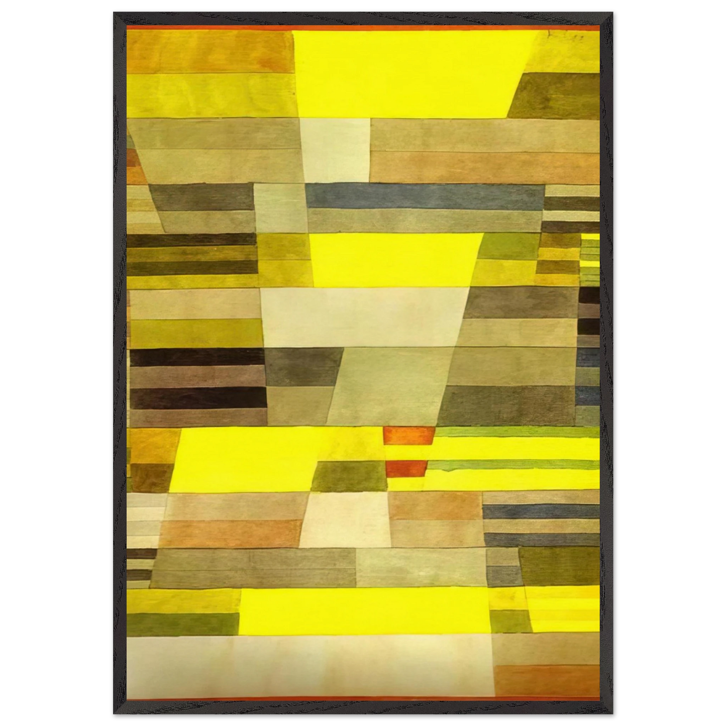 MONUMENT 1929 - Paul Klee Framed Art Print – Black Wooden Frame - Default Title - -Framed Art Print