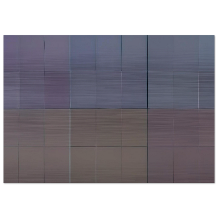 Microchromie, gris puissance [6] - Fernand Leduc Brushed Aluminum Print - 70x100 cm / 28x40 inches | Fernand Leduc Aluminum Print | Fernand Leduc Prints