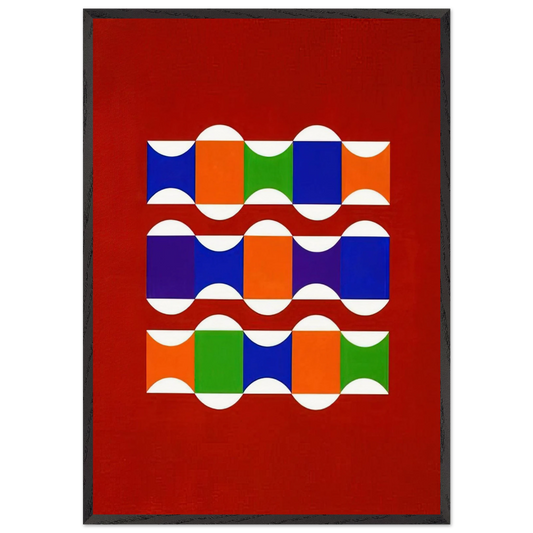 Anti-corpi cilindrici - 2006 - Tomas Maldonado Framed Art Print – Black Wooden Frame - Default Title - -Framed Art Print