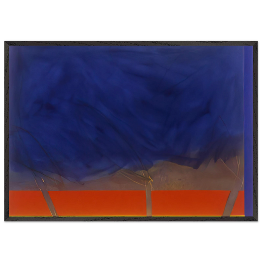 All Night - 1989 - Ronnie Landfield Framed Art Print – Black Wooden Frame - Default Title - -Framed Art Print