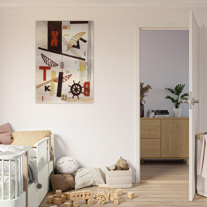 Hidak Bridges - Laszlo Moholy-Nagy Brushed Aluminum Print - 70x100 cm / 28x40 inches | Laszlo Moholy-Nagy Aluminum Print | Laszlo Moholy-Nagy Prints