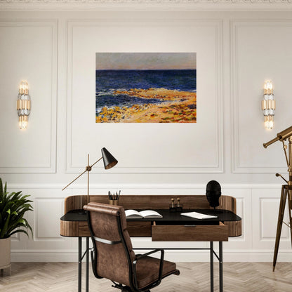 The Big Blue at Antibes - claude monet Brushed Aluminum Print - 70x100 cm / 28x40 inches | claude monet Aluminum Print | claude monet Prints