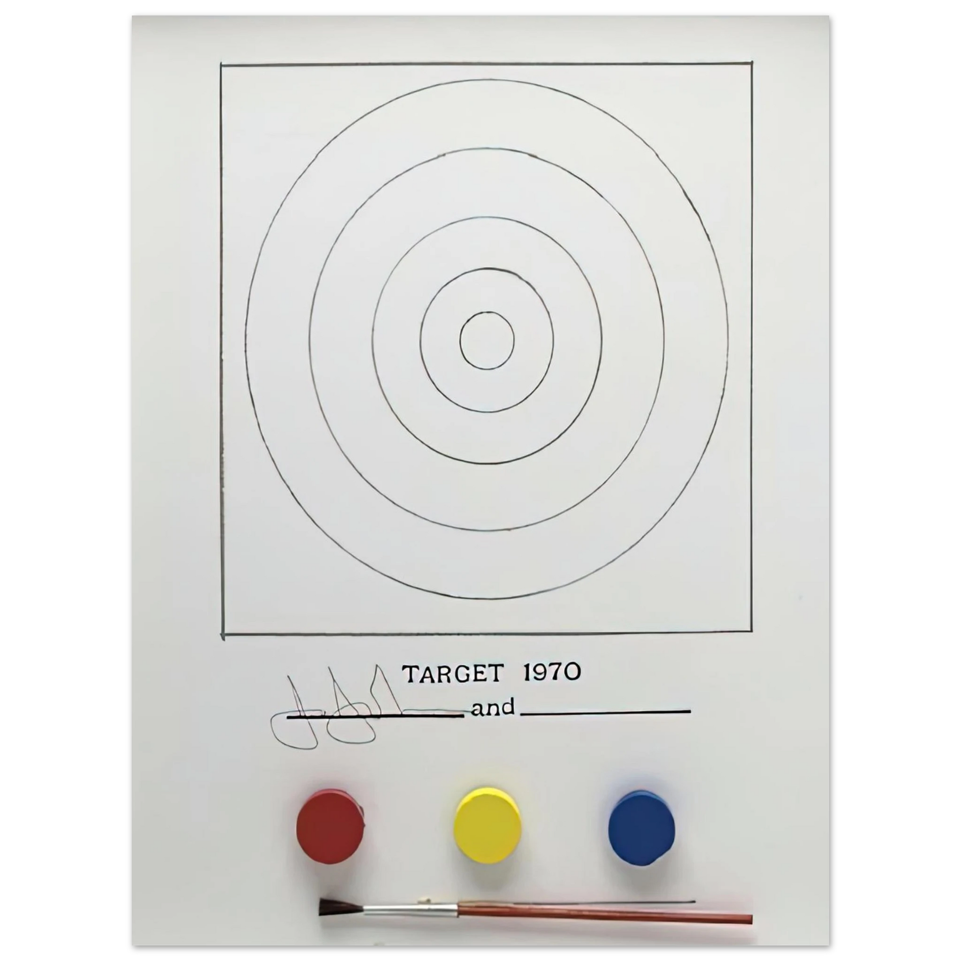 Jasper Johns - TARGET ULAE 89 Fine Art Poster - Default Title