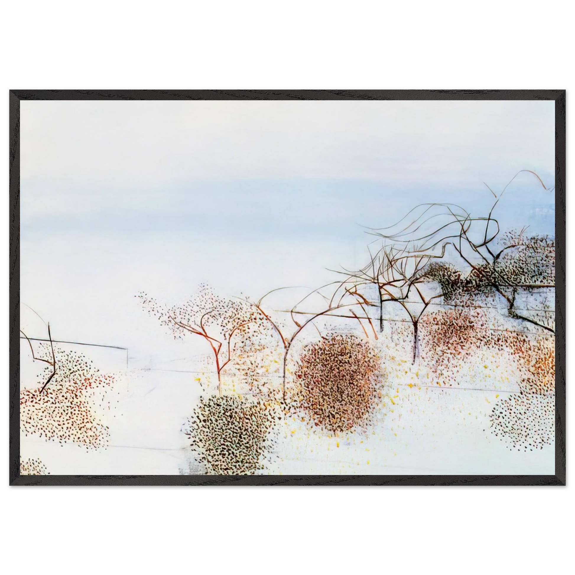 HANGING GARDENS OF HAMMERSMITH NO 2 1949 - Victor Pasmore Framed Art Print – Black Wooden Frame - Default Title - -Framed Art Print