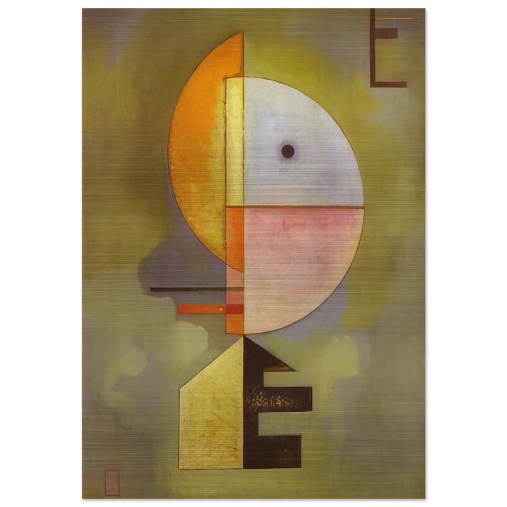 UPWARD 1929 - Wassily Kandinsky Brushed Aluminum Print - 70x100 cm / 28x40 inches | Wassily Kandinsky Aluminum Print | Wassily Kandinsky Prints