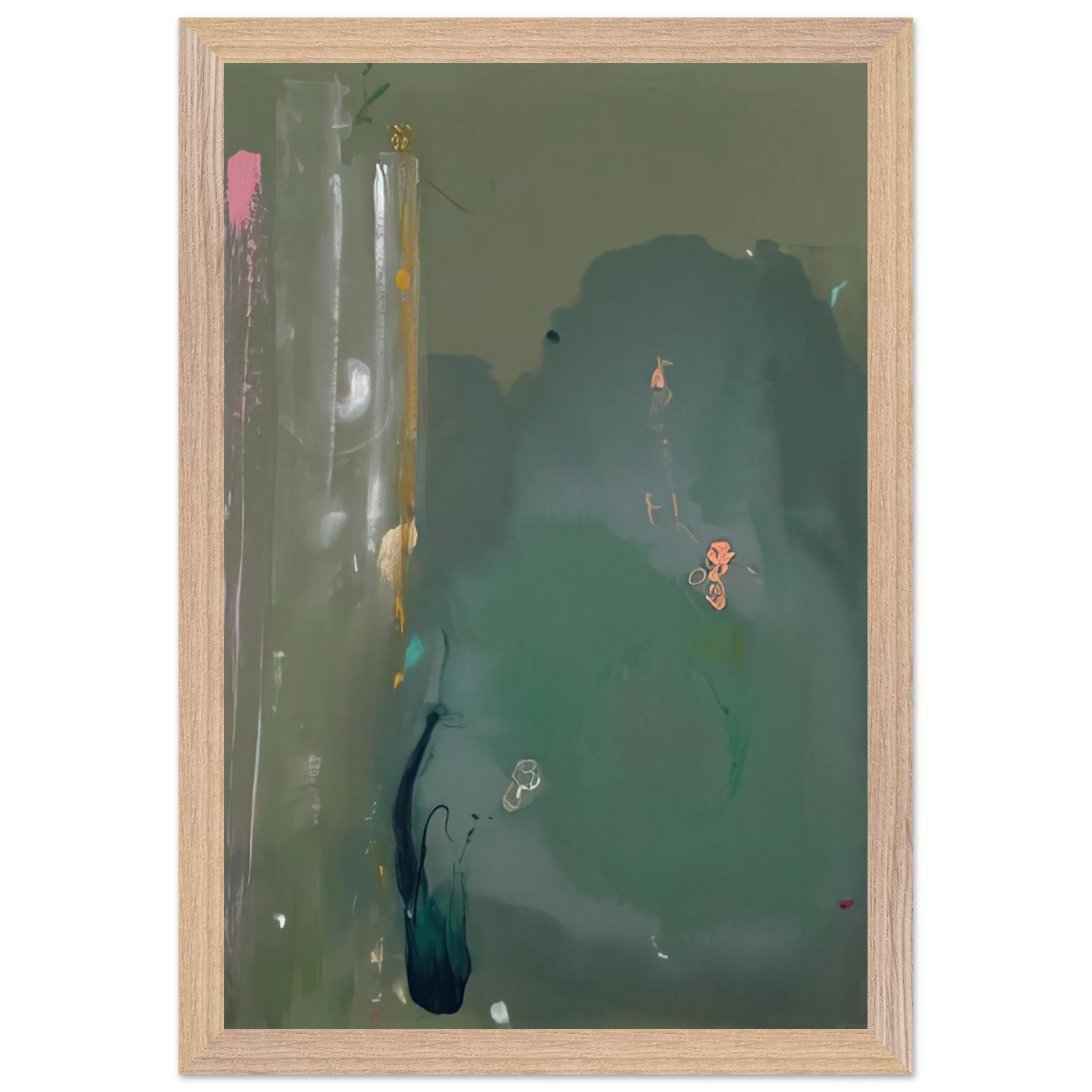 Helen Frankenthaler - CÃ´te d Argent - 1980 Wall art - 70x100 cm / 28x40 inches - Premium Wooden Framed Poster With Fine Art Paper - Wood frame