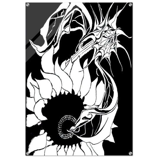 SUNFLOWERS - MC Escher Acrylic Print - 70x100 cm / 28x40″ inches | Maurits Cornelis Escher Prints