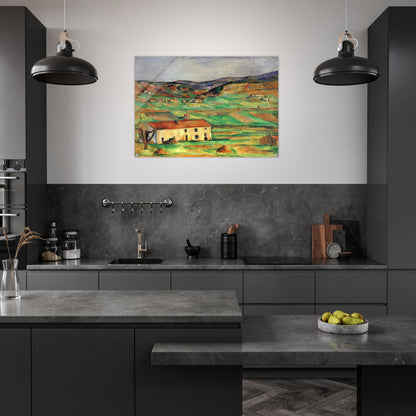 Gardanne - Paul Cézanne Acrylic Print - 70x100 cm / 28x40″ inches