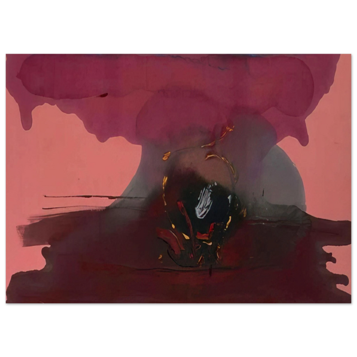 Helen Frankenthaler - Harbinger - 1986 Wall art - 25x25 cm / 10x10 inches - Fine Art Poster-canvas - -