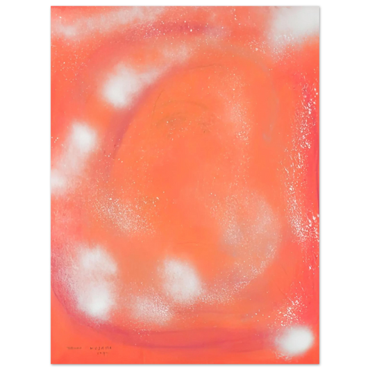 Yayoi Kusama - WOMAN IN THE WIND 1977 Fine Art Poster - 13x18 cm / 5x7 inches