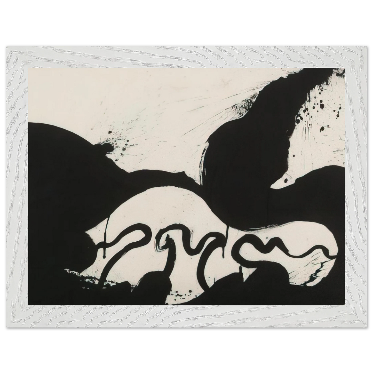 Helen Frankenthaler - Untitled - 1973 Wall art - A1 (59.4 x 84.1  cm) - Premium Wooden Framed Poster With Fine Art Paper - Wood frame