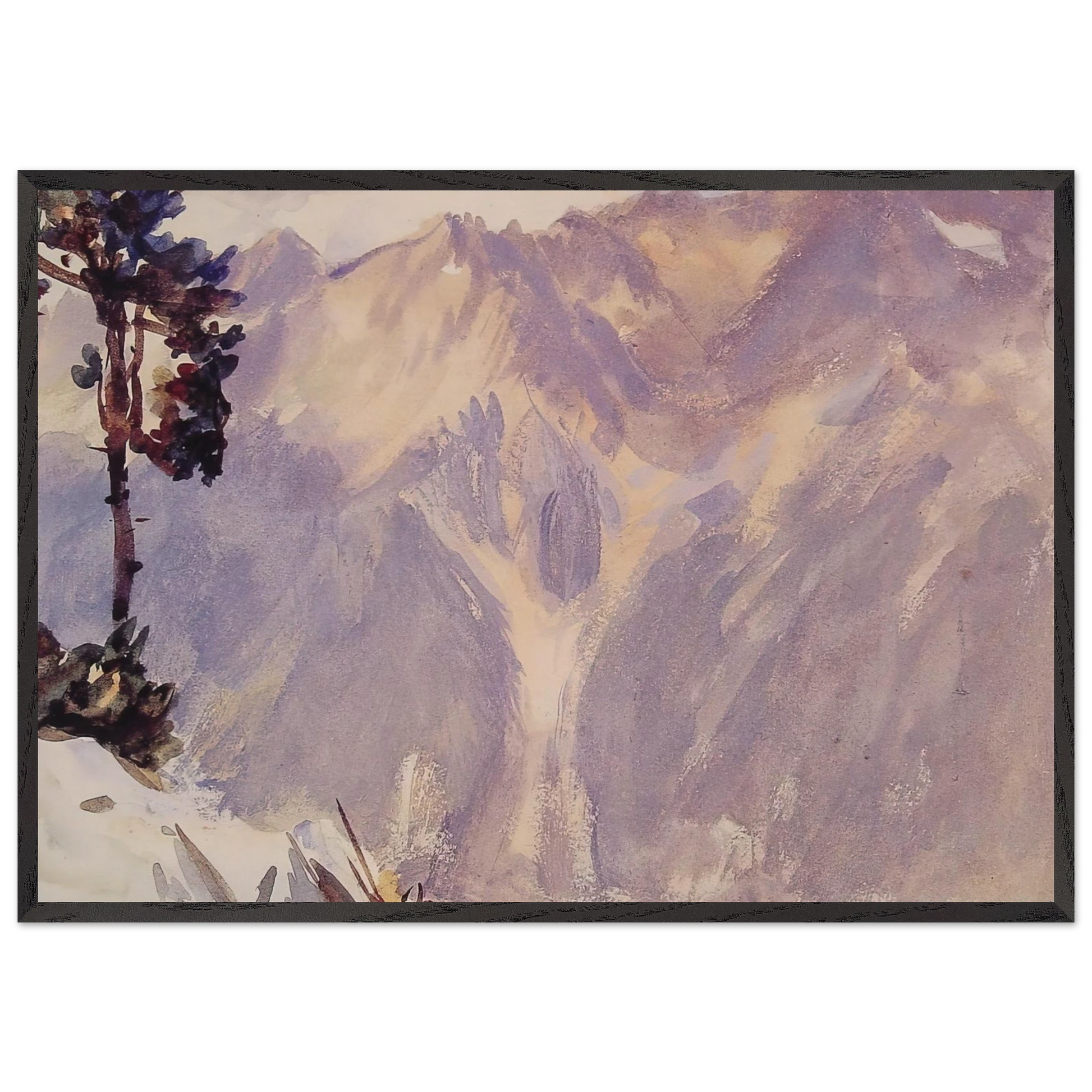 The Tyrol - John Singer Sargent Framed Art Print – Black Wooden Frame - Default Title - -Framed Art Print