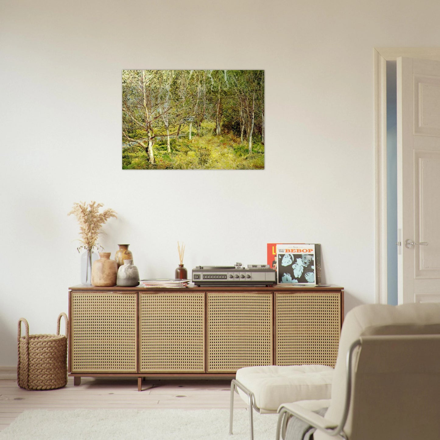 Spring Woods - Childe Hassam Brushed Aluminum Print - 70x100 cm / 28x40 inches | Childe Hassam Aluminum Print | Childe Hassam Prints