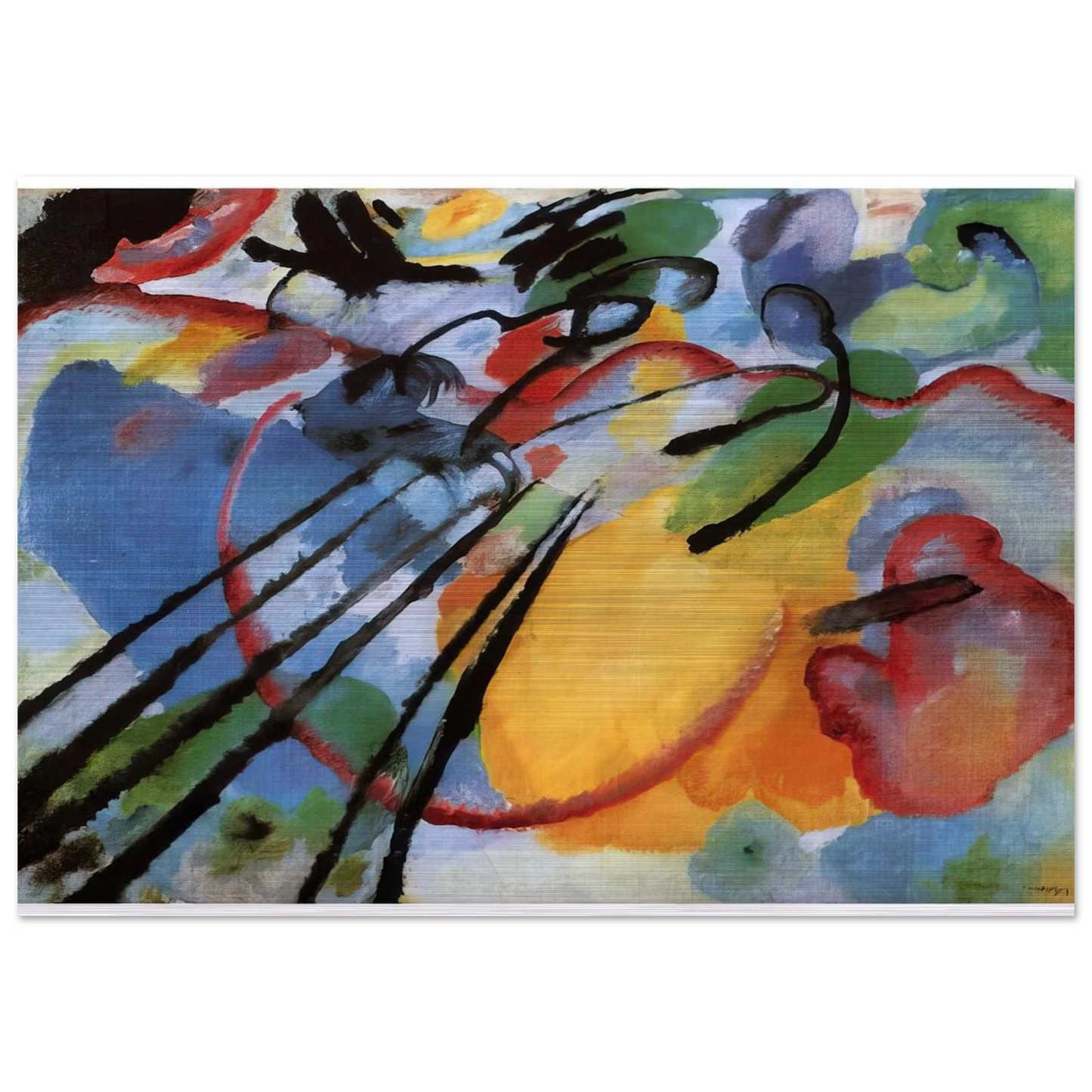 IMPROVISATION 26 ROWING 1912 - Wassily Kandinsky Brushed Aluminum Print - 70x100 cm / 28x40 inches | Wassily Kandinsky Aluminum Print | Wassily Kandinsky Prints