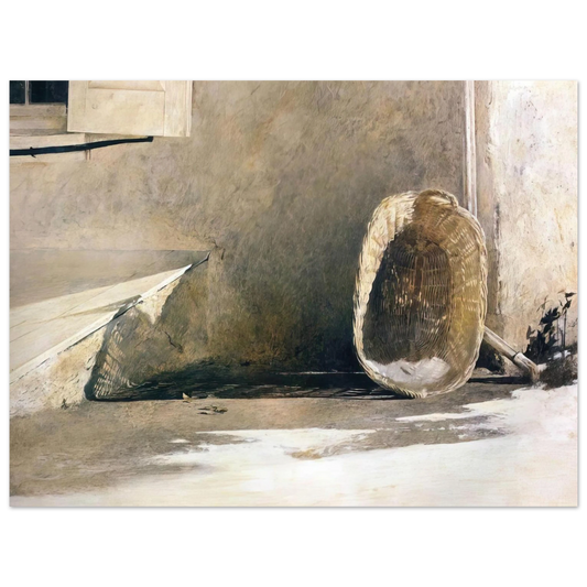 Andrew Wyeth - MONDAY MORNING Wall Art - 21x29.7 cm / 8x12" - Fine Art Poster - -