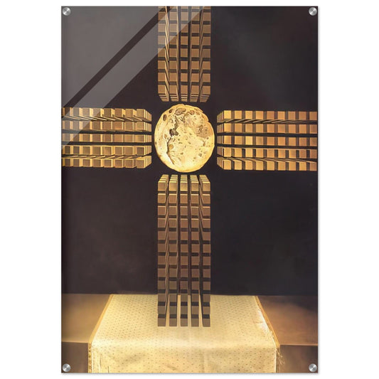NUCLEAR CROSS - Salvador Dali Acrylic Print - 70x100 cm / 28x40″ inches