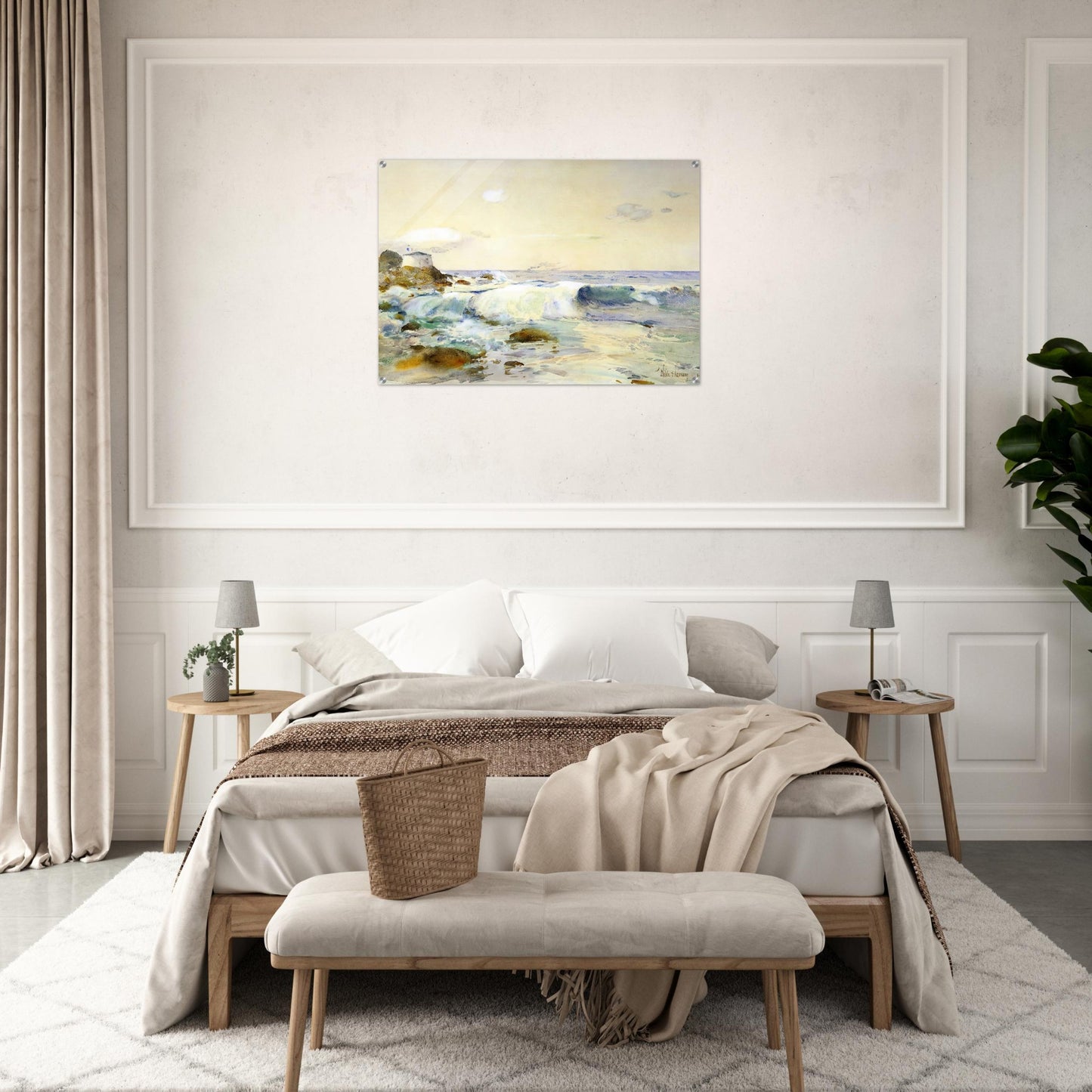 On the Brittany Coast - Childe Hassam Acrylic Print - 70x100 cm / 28x40″ inches | Childe Hassam Wall Art | Childe Hassam Prints