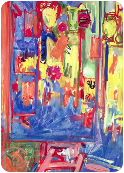 Interior Composition By Hans Hofmann Pack of 10 Post Cards | Hans Hofmann Post Cards | A6 (10.5 x 14.8 cm) - 4.1 x 5.8 inches