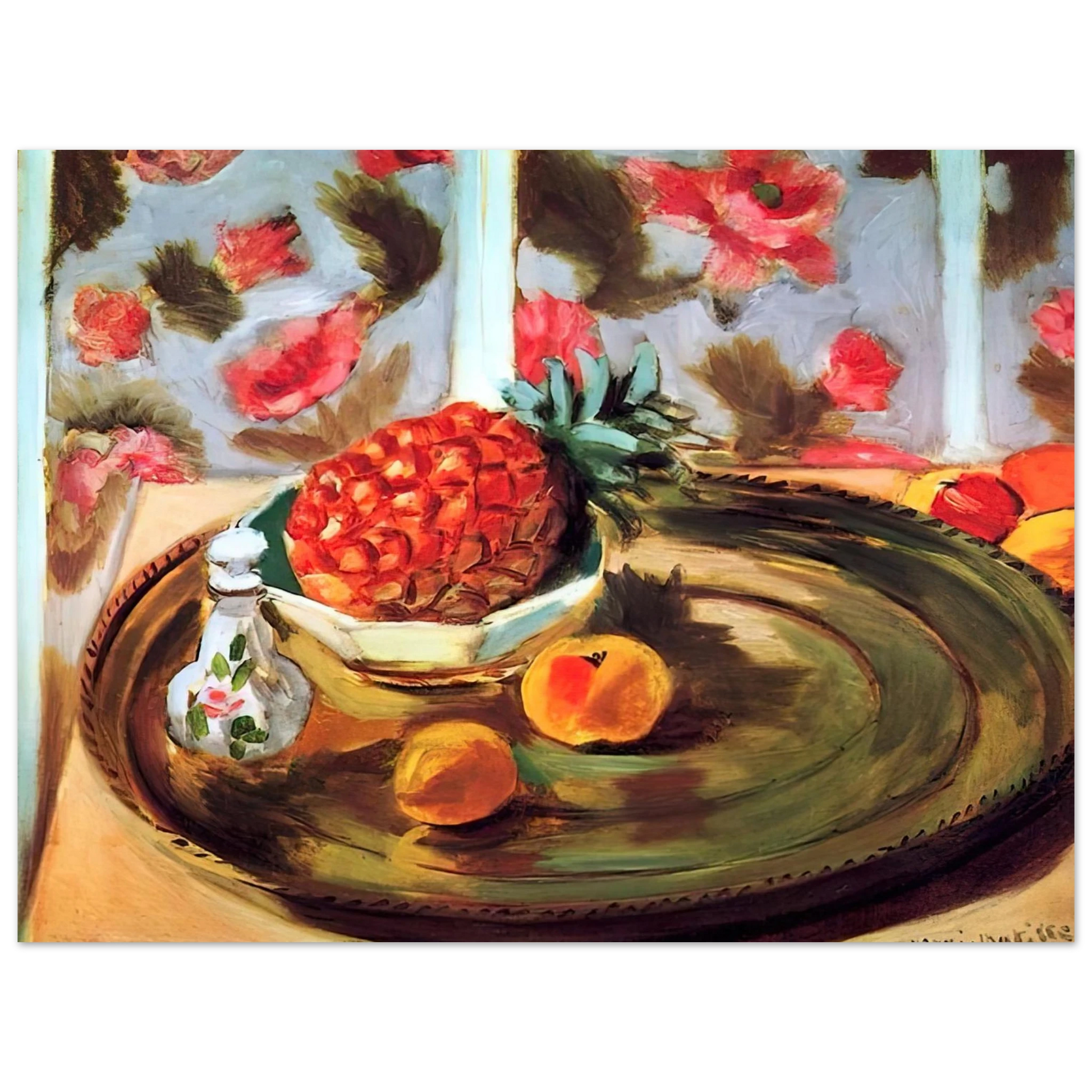 Henri Matisse - STILL LIFE WITH PINEAPPLE 1924 Fine Art Poster - Default Title