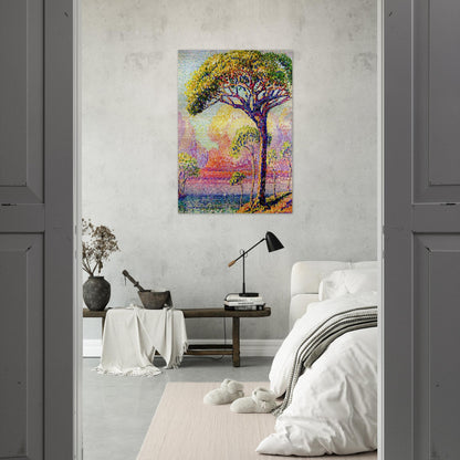 A Pine Tree - Henri-Edmond Cross Brushed Aluminum Print - 70x100 cm / 28x40 inches | Henri-Edmond Cross Aluminum Print | Henri-Edmond Cross Prints