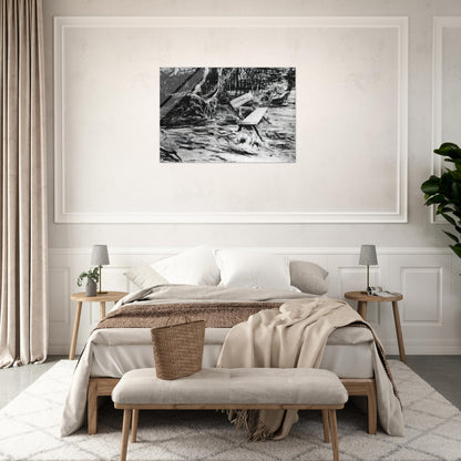 Bench in a Wood - Vincent van Gogh Acrylic Print - 70x100 cm / 28x40″ inches | Vincent van Gogh Wall Art | Vincent van Gogh Prints