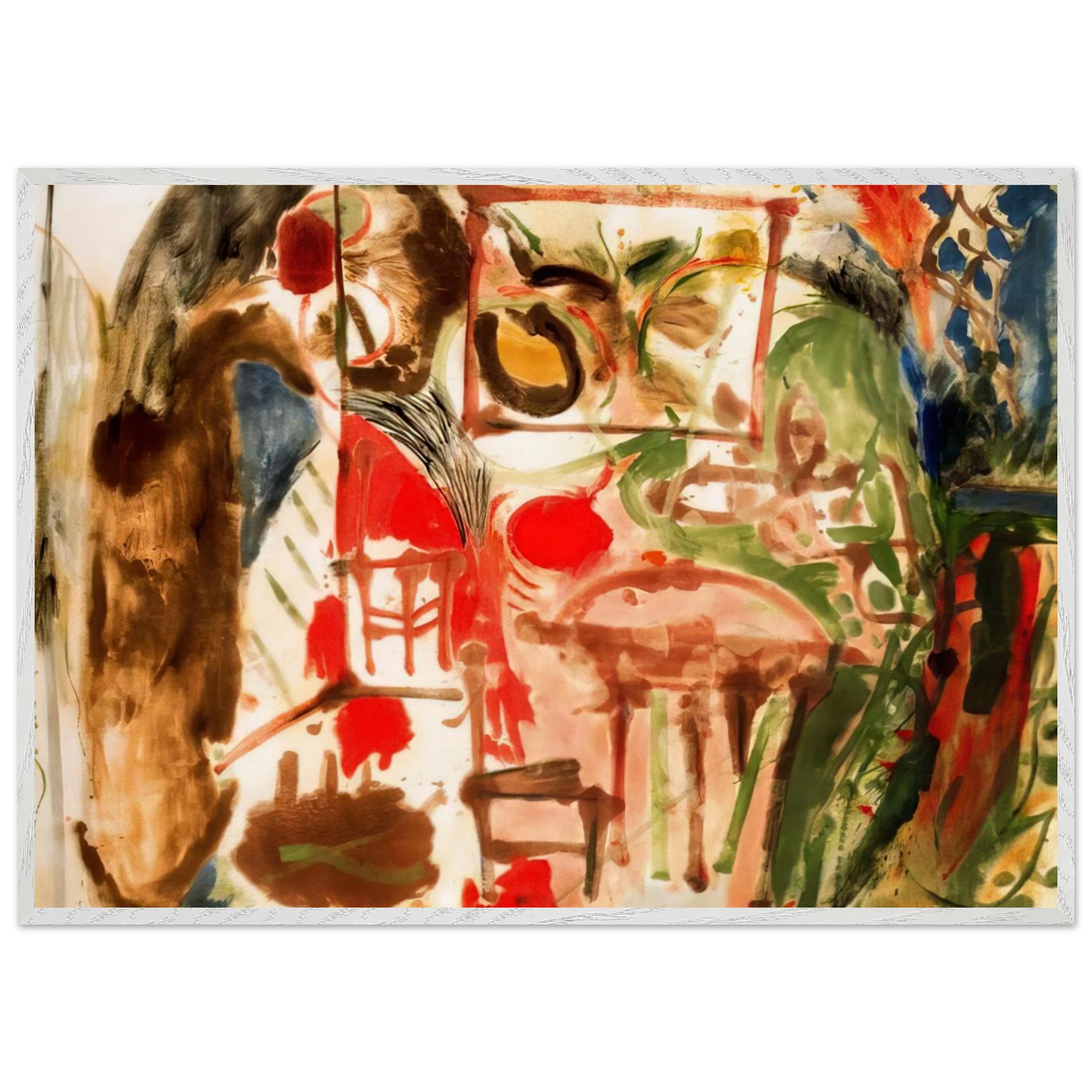 Helen Frankenthaler - Interior - 1957 Wall art - 30x40 cm / 12x16 inches - Fine Art Poster - -
