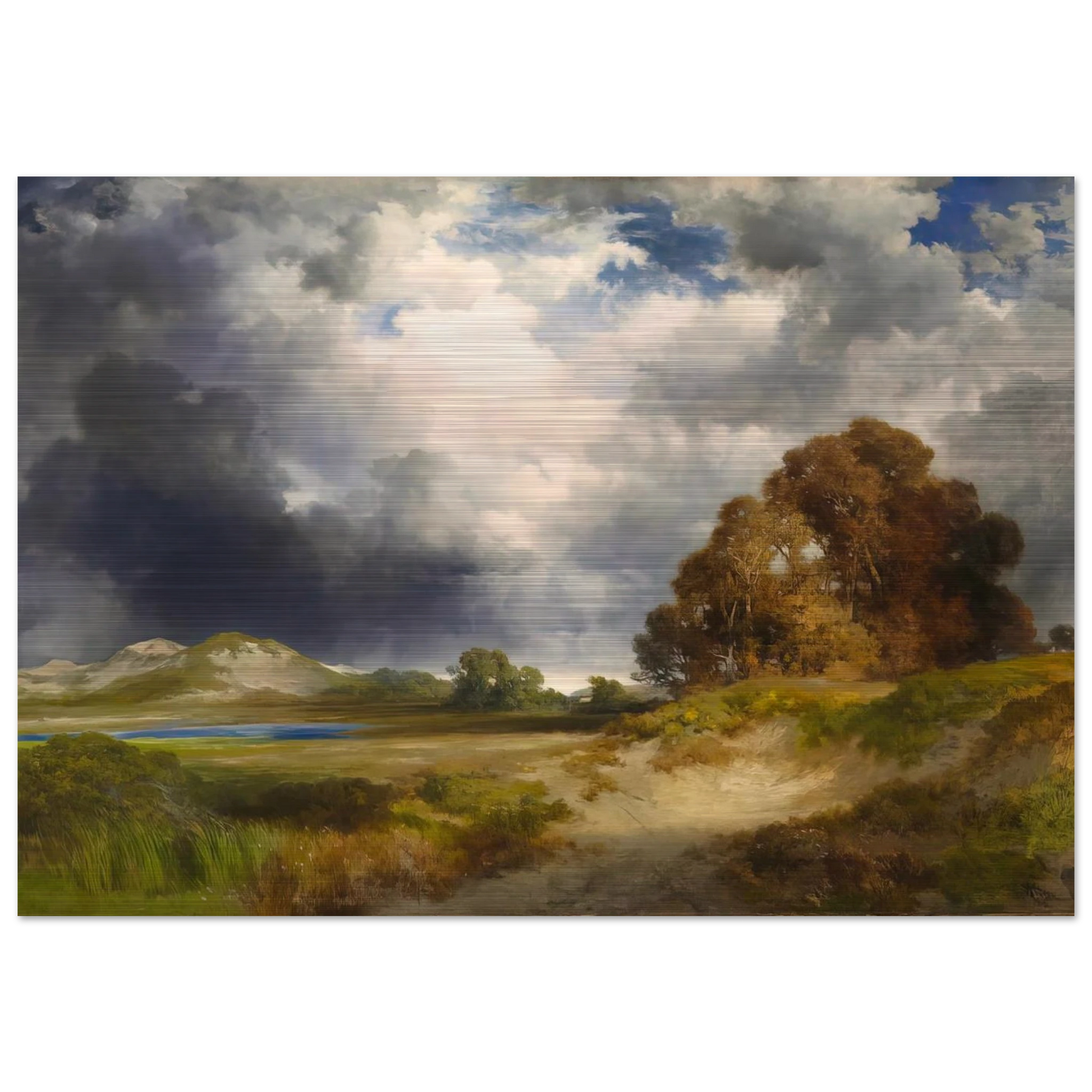 East Hampton - Thomas Moran Brushed Aluminum Print - 70x100 cm / 28x40 inches | Thomas Moran Aluminum Print | Thomas Moran Prints