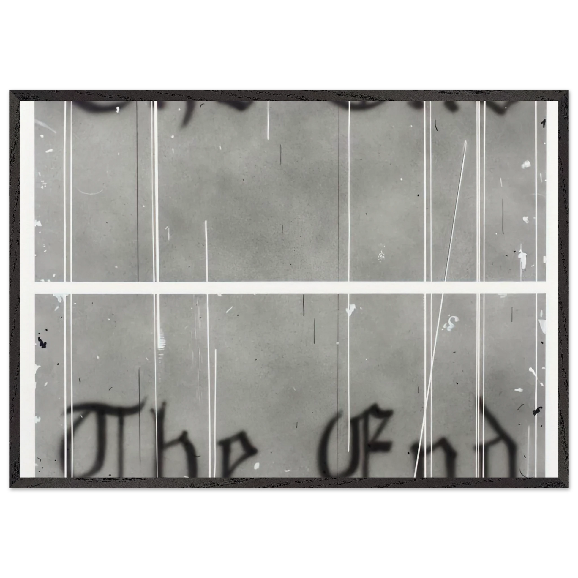 THE END 1 1993 - Edward Ruscha Framed Art Print – Black Wooden Frame - Default Title - -Framed Art Print