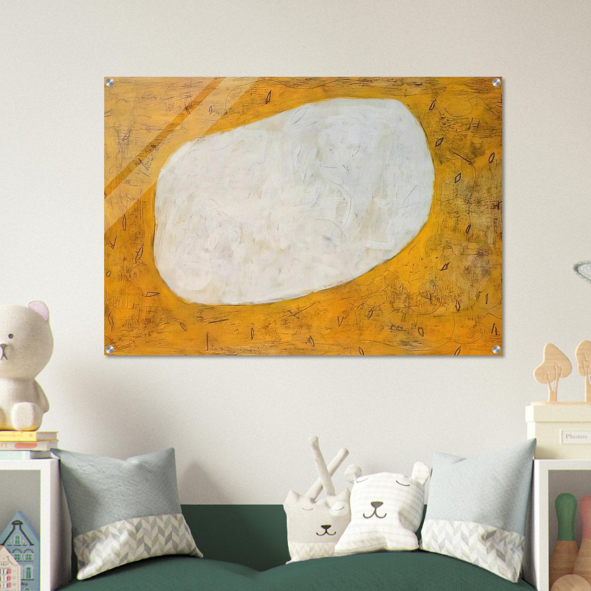 Homage to Dubuffet I - 1952 - Gene Davis Acrylic Print - 70x100 cm / 28x40″ inches | Gene Davis Wall Art | Gene Davis Prints