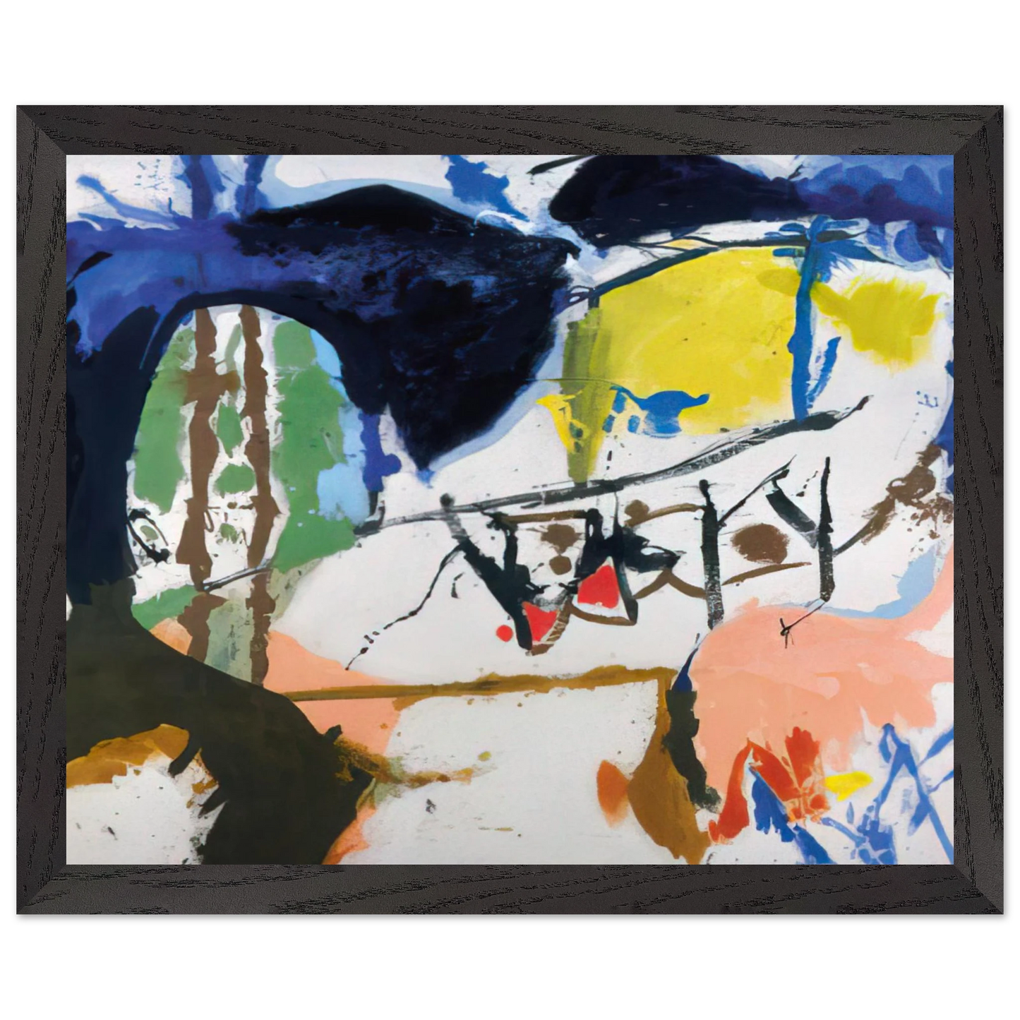 Helen Frankenthaler - Acres - 1959 Wall art - 40x50 cm / 16x20 inches - Fine Art Poster - -